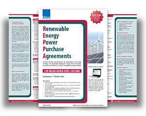 Renewable energy power purchase agreements